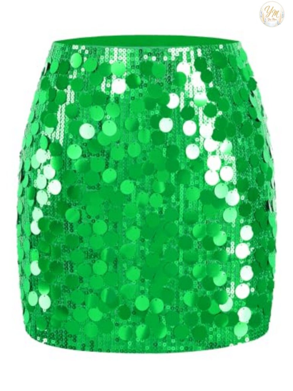 Sequin Bodycon Mini Skirt Stretchy High Rise Club Party Cocktail Dance